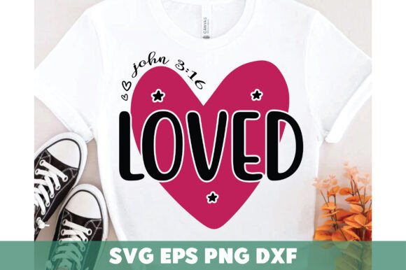 Christian Heart Valentine Svg and T-Shirt Designs