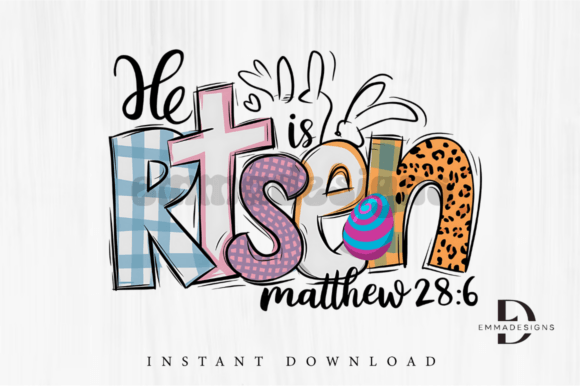 He is Risen PNG, Easter Christian PNG