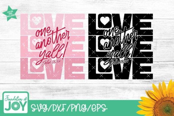 Love One Another Svg, Christian Vday Png