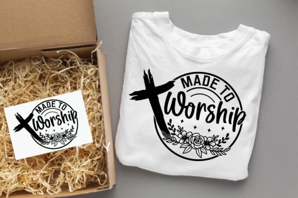 MADE to WORSHIP Christian Svg Png Design