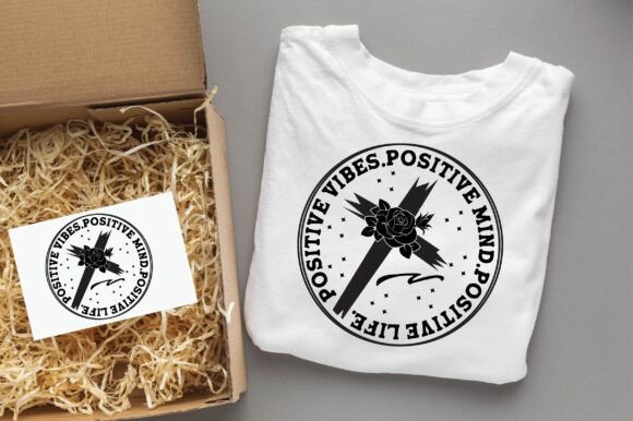 POSITIVE VIBES POSITIVE Christian Svg T-Shirt Designs