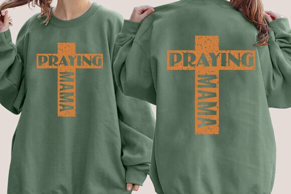 Praying Mama SVG: A Spiritual Embroidery Design